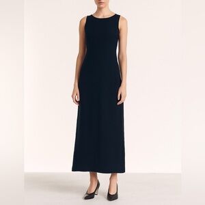 Gap‎ Factory Store Vintage Y2K Silk Black Lined Zipper Closure Tie Back Dress 6